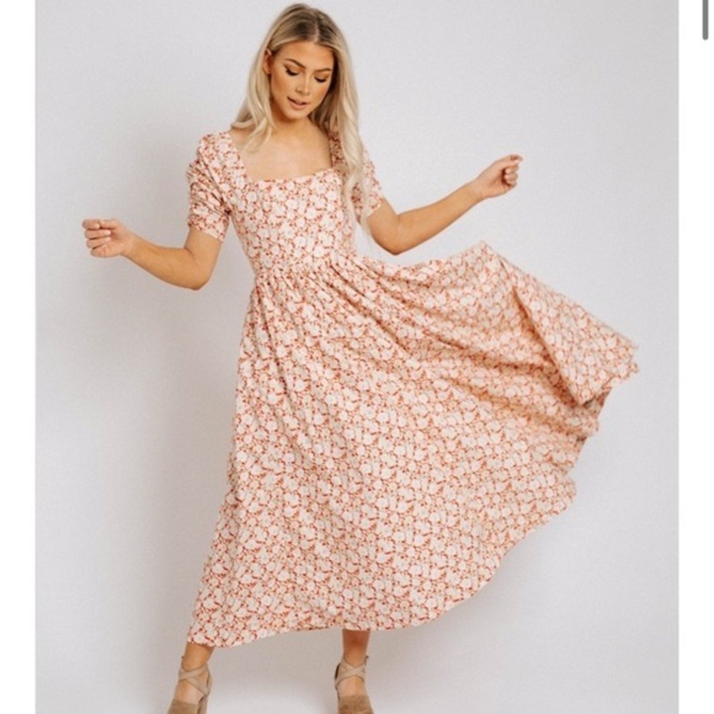 NWT Free People She’s a Dream Bridgerton style midi dress